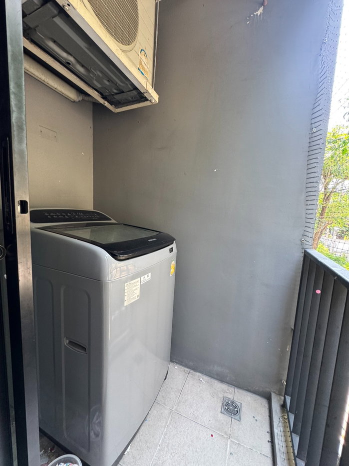 รูป ให้เช่า เอชทู สโตน คอนโด รามอินทรา21 H2 Stone Condo Ramindra 21 เฟอร์ไฟฟ้าครบ มีเครื่องซักผ้า รีโนเวททาสีใหม่ทั้งห้อง พร้อมอยู่ ปลายเดือน เมย - รูปที่ 12/12