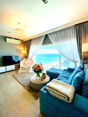 Condos for rent : For Rent • Veranda Residence | 3 BED | 89K | 113.7 Sqm | Sea View