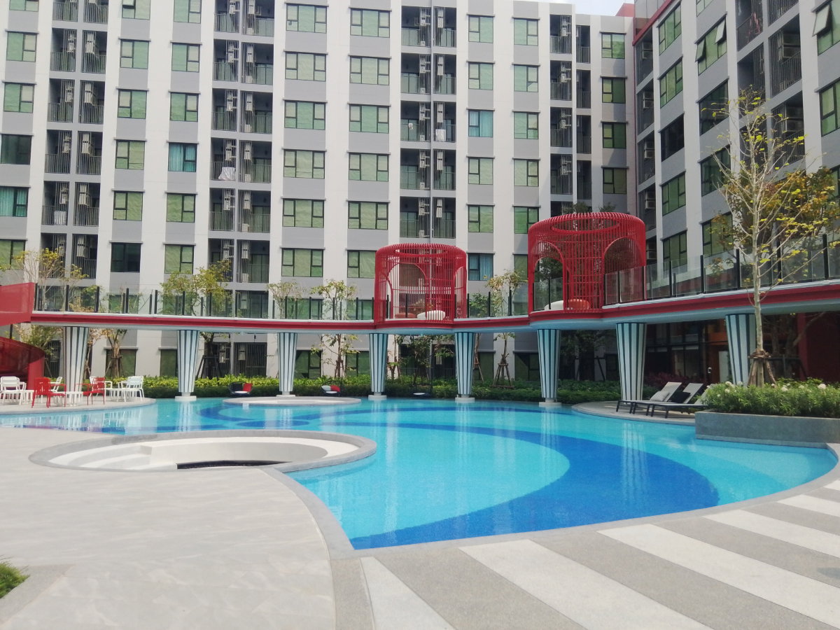 รูป ให้เช่าคอนโดใหม่ มือ1พร้อมอยู่ เฟอร์นิเจอร์พร้อมเครื่องใช้ไฟฟ้าครบ สามารถเลี้ยงสัตว์ได้ - รูปที่ 28/29