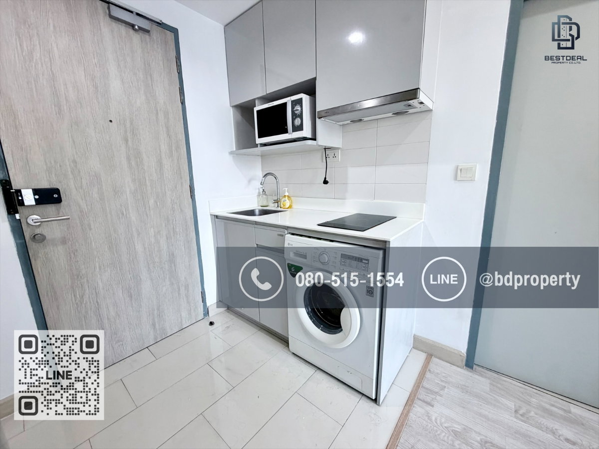 รูป Bestdeal ให้เช่า 1 ห้องนอน 31ตรม.ราคา 15,000/เดือนเท่านั้น เฟอร์นิเจอร์และเครื่องใช้ไฟฟ้าครบ“IDEO MOBI RAMA 9” ใกล้MRT และเซ็นทรัลพระราม 9 เพียง 80 ม. - รูปที่ 11/14