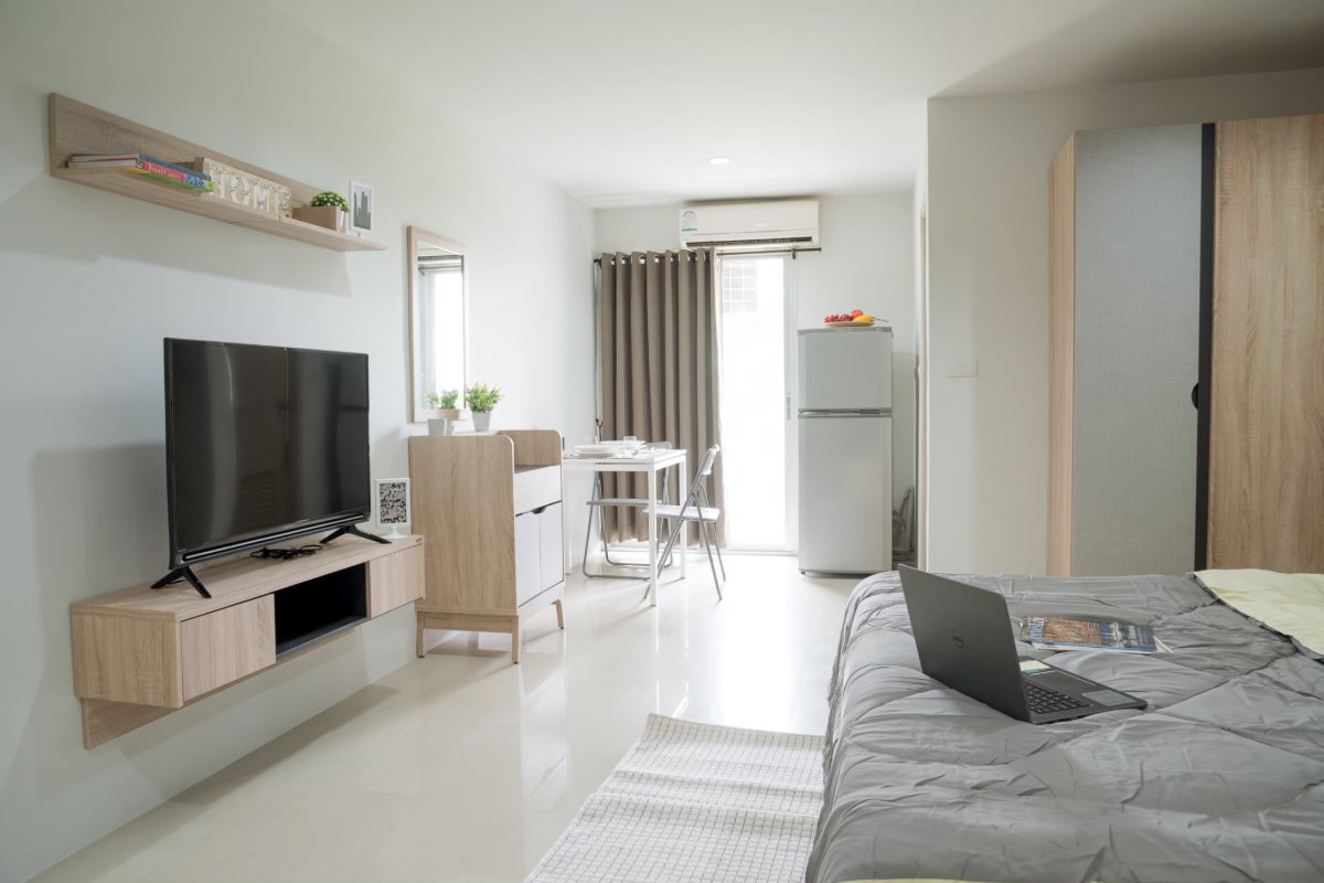 รูป WS7064 🚨เช่าคอนโด Grand Park Town Ratchada ใกล้ MRT ห้วยขวาง เพียง 9,500 บาท/เดือน 🌟‼️ - รูปที่ 3/5