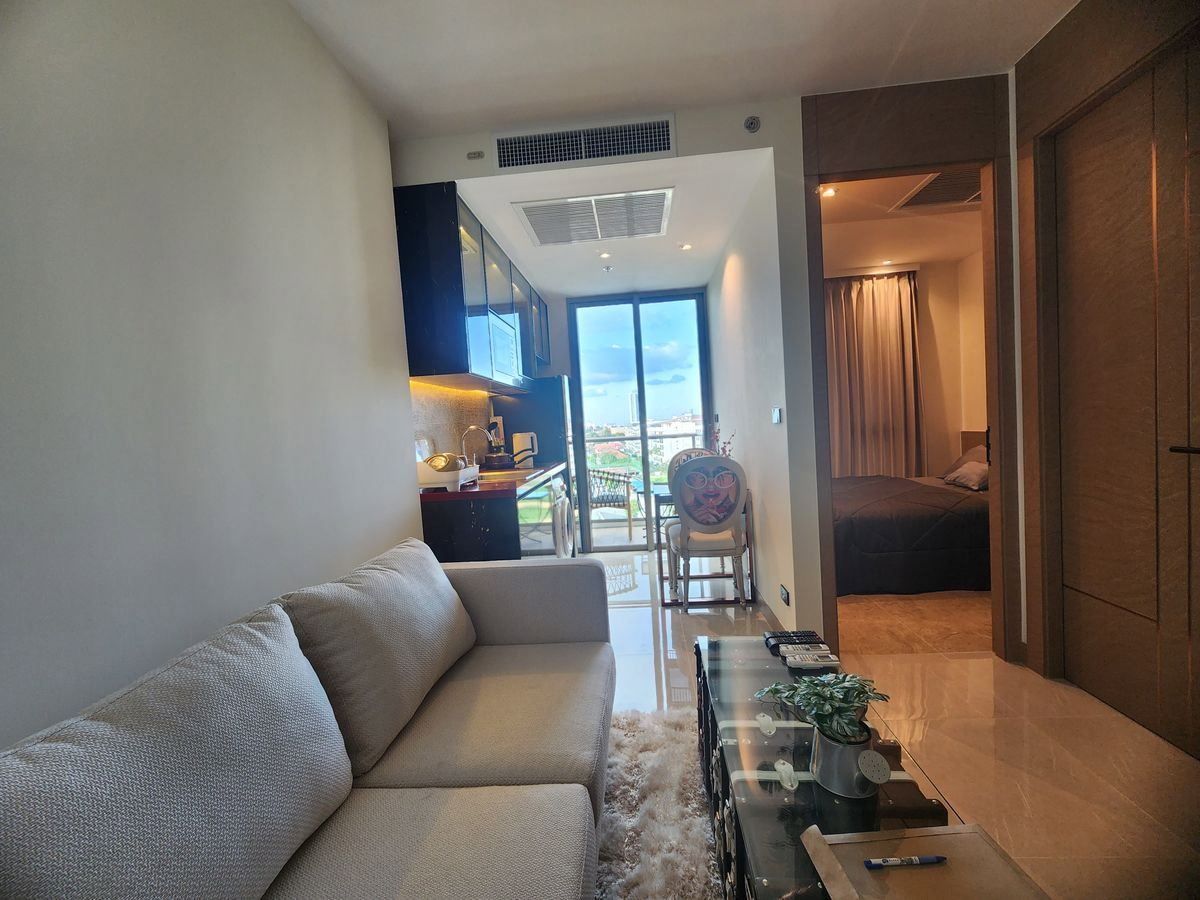 รูป คอนโดฟีลรีสอร์ต ใกล้ทะเลทุกวัน🌊 The Riviera Ocean Drive | 1 นอน | ชั้น 9 - รูปที่ 8/12