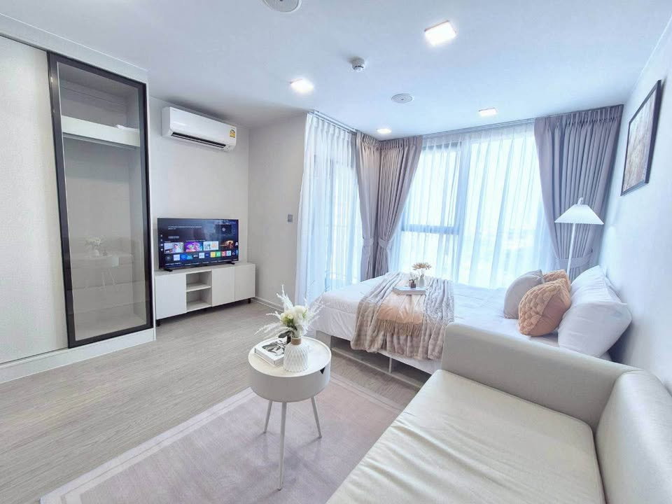 รูป 🔥 ปล่อยเช่าด่วน! Atmoz Oasis Onnut คอนโดฟีลรีสอร์ท 1 ห้องนอน ชั้น 8 สุดคุ้ม เพียง 13,000/เดือน - รูปที่ 6/22