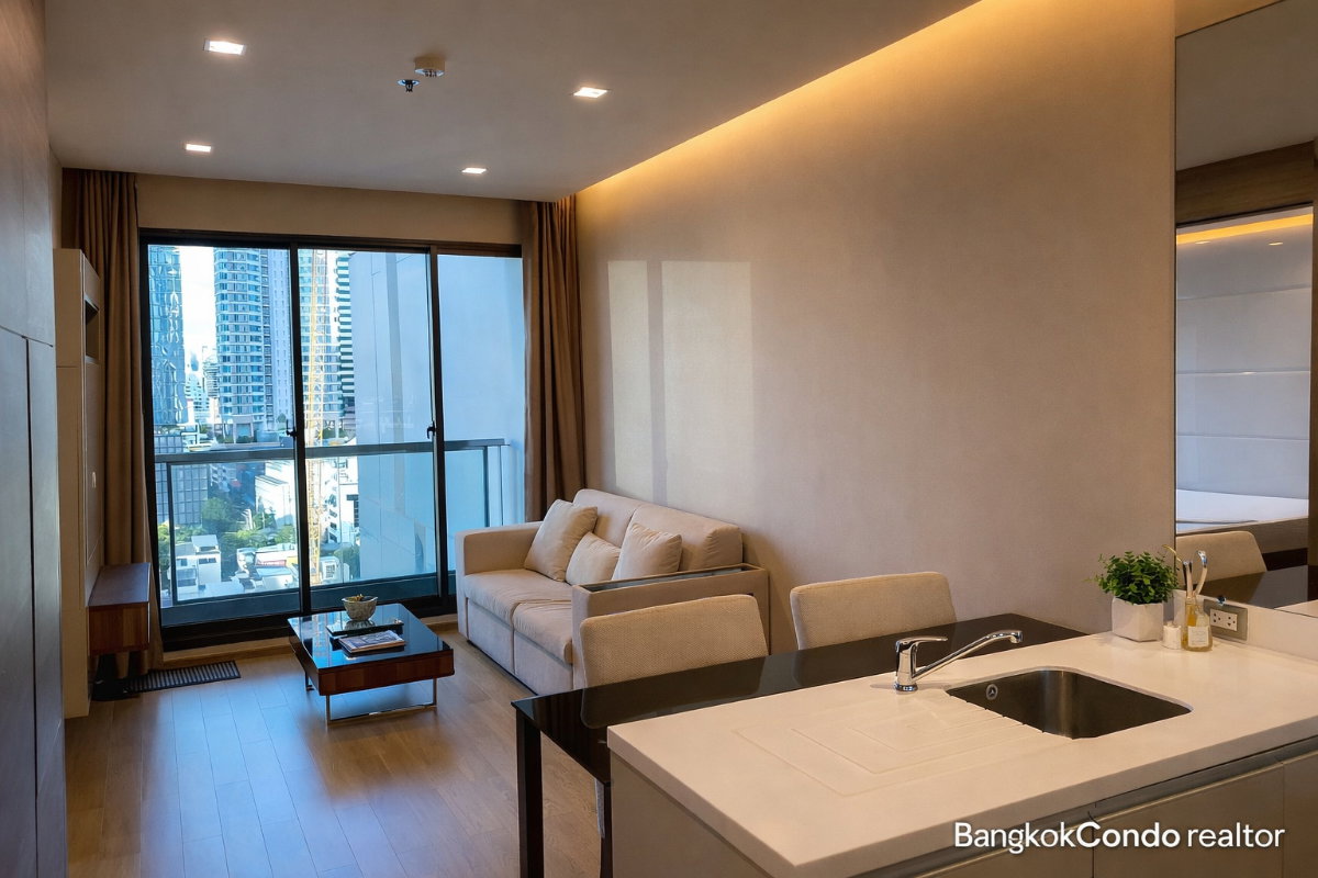 รูป 🍀🍀🍀modern room💙ให้เช่า📍 ดิ แอดเดรส สาทร 🌹🌹 (Line:@rent2022) พร้อมเข้าอยู่ ✨ A07980 - รูปที่ 5/12