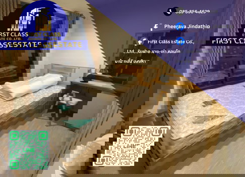 Life Asoke Hype 🏙️🍙 ชั้น 35 วิวสูงสวย ใกล้ MRT พระราม 9 🚆 ห้อง 1 Bed 25 ตร.ม. เฟอร์+เครื่องใช้ไฟฟ้าครบ 🛋️✨ พร้อมอยู่ เพียง 15,000/เดือน 🔑🍵