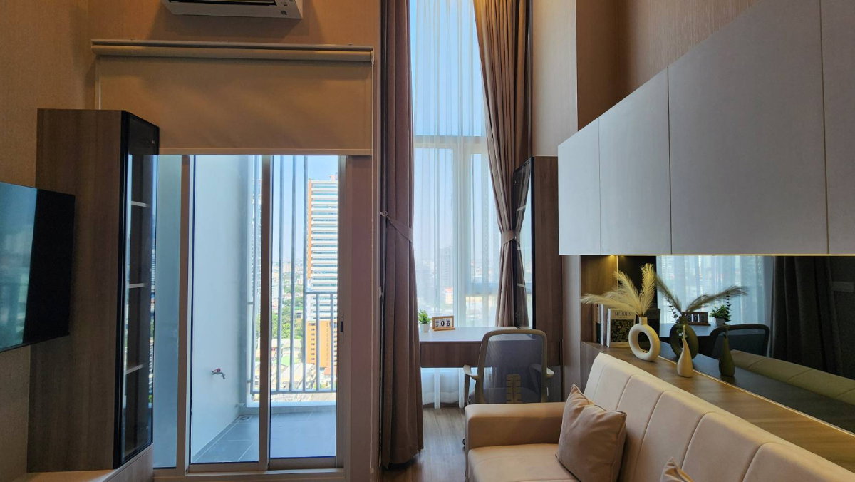 รูป ให้เช่า ✨ Culture Thonglor ✨Duplex 1 ห้องนอน ขนาด 34.5 ตรม ห้องกว้างมีโซนนั่งทำงาน พร้อมเข้าอยู่🥰 ใกล้ BTS ทองหล่อ 🚅 - รูปที่ 6/10