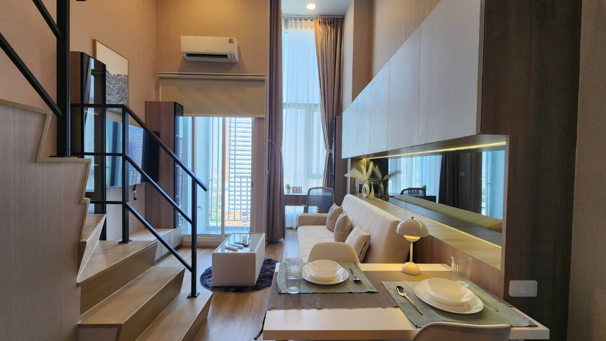 รูป ให้เช่า ✨ Culture Thonglor ✨Duplex 1 ห้องนอน ขนาด 34.5 ตรม ห้องกว้างมีโซนนั่งทำงาน พร้อมเข้าอยู่🥰 ใกล้ BTS ทองหล่อ 🚅 - รูปที่ 1/10