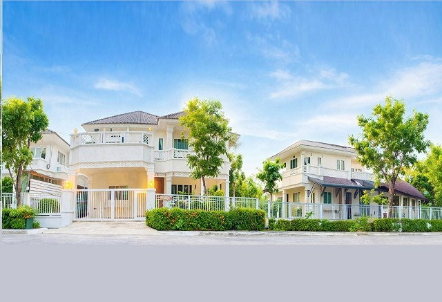 รูป ใกล้โลตัส สุขาภิบาล3 1.8 กม.5-6นอน 111ตร.วา. เพอร์เฟคเพลส รามคำแหง 164 คฤหาสน์หัวมุม 2ชั้น พร้อมเรือนรับรอง2ชั้น 5-6นอน 111ตร.วา. 410ตร.ม. - รูปที่ 1/8