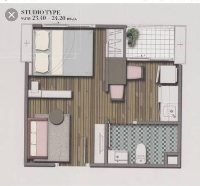 รูป ✨เช่าคอนโด สัญญา 1 ปี✨🛋️🛌เดอะ ทรัสต์ คอนโด งามวงศ์วาน - รูปที่ 6/10