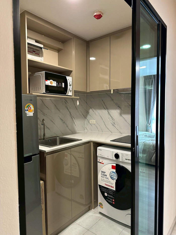 รูป 🔥 คุ้มสุด The Belgravia @ Ratchada 17 (เดอะเบลกราเวีย @ รัชดา 17 ) ใกล้ MRT เดินทางง่าย ไม่ต้องมีรถ ห้องพร้อมอยู่ หิ้วกระเป๋าเข้าได้เลย - รูปที่ 11/15