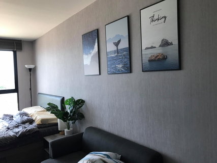 รูปภาพ 🎯The Origin Ramintra 83 Station🔥🔥Beautiful room, fully furnished, ready to move in. I like coming to talk at work (T01457) 