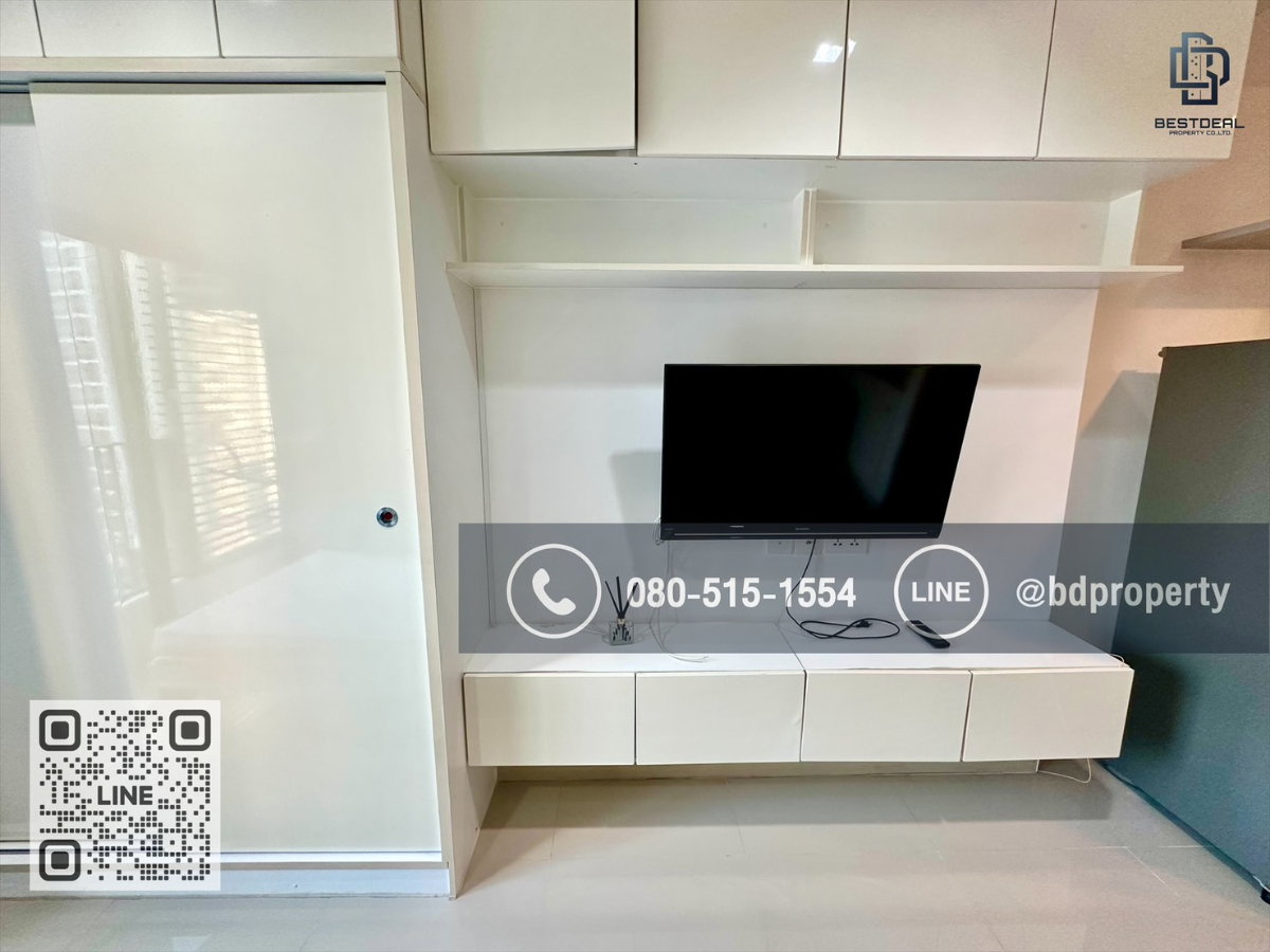 รูป Bestdeal ให้เช่า Studio 22ตรม.ราคา 13,000/เดือนเท่านั้น เฟอร์นิเจอร์และเครื่องใช้ไฟฟ้าครบ “IDEO MOBI RAMA 9” ใกล้MRT และ เซ็นทรัลพระราม 9 เพียง 80 ม. - รูปที่ 6/10