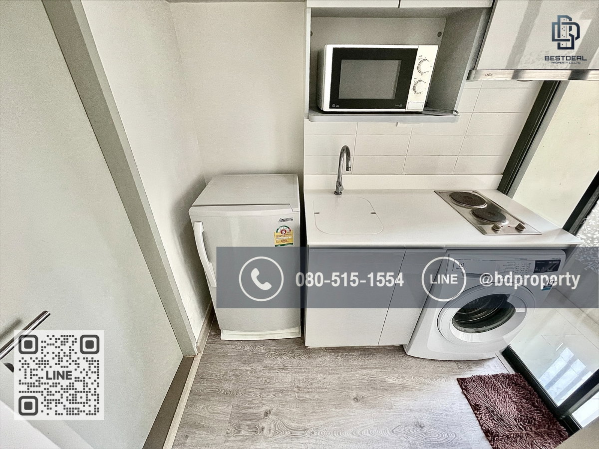 รูป Bestdeal ให้เช่า Studio 22ตรม.ราคา 13,000/เดือนเท่านั้น เฟอร์นิเจอร์และเครื่องใช้ไฟฟ้าครบ “IDEO MOBI RAMA 9” ใกล้MRT และ เซ็นทรัลพระราม 9 เพียง 80 ม. - รูปที่ 8/10