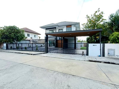 บ้านเดี่ยว เขตหนองจอก : หนองจอก  ประชาสำราญ หมู่บ้านเอ็กซ์เทนโซ  ใกล้ สถานีตำรวจประชาสำราญ นัดชมบ้าน 085-318-6868 คุณวา