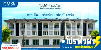 ทาวน์โฮม เชียงใหม่ : ขาย โฮมออฟฟิศ ในโครงการบ้านกล้วยไม้ สร้างใหม่ ทำเลดี (ID:693HS)