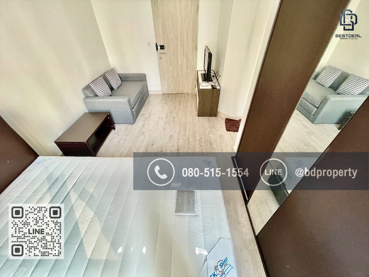 รูป Bestdeal ให้เช่า Studio 22ตรม.ราคา 13,000/เดือนเท่านั้น เฟอร์นิเจอร์และเครื่องใช้ไฟฟ้าครบ “IDEO MOBI RAMA 9” ใกล้MRT และ เซ็นทรัลพระราม 9 เพียง 80 ม. - รูปที่ 3/10