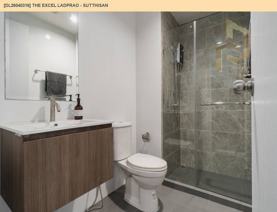 รูป DL26040316 ขายคอนโด ดิ เอ็กเซล ลาดพร้าว - สุทธิสาร (The Excel Ladprao - Sutthisan) ใกล้ MRT สุทธิสาร พร้อมเข้าอยู่ โทรด่วน 0800343450 LineID @655ebbvc - รูปที่ 6/6