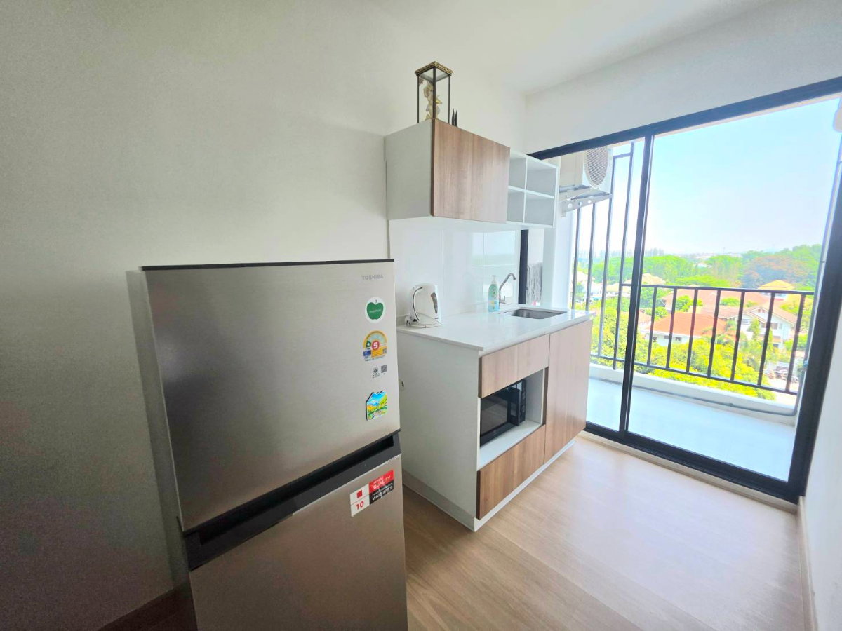 รูป ให้เช่า เพลิน เพลิน คอนโด ติวานนท์-ปากเกร็ด 4 เฟอร์ฯ&เครื่องใช้ไฟฟ้าครบ เพียง 7,000 บ.ต่อเดือน ห้องใหญ่อยู่สบาย - รูปที่ 7/10