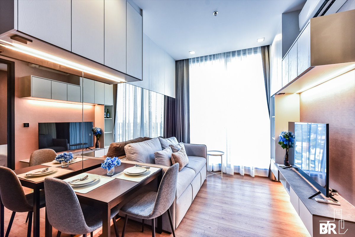 รูป  เช่าคอนโด 🌃 Noble Around Ari ใกล้ BTS อารีย์ 29K 1นอน 34.50ตรม 🛋️ ห้องสวยมาก พึ่งรีโนเวทเสร็จ  - รูปที่ 3/8