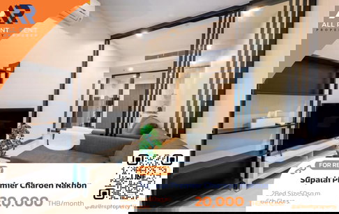 🔥 ห้องสวย ขนาดพอดี พร้อมเข้าอยู่ Supalai Premier Charoen Nakhon | 22,000