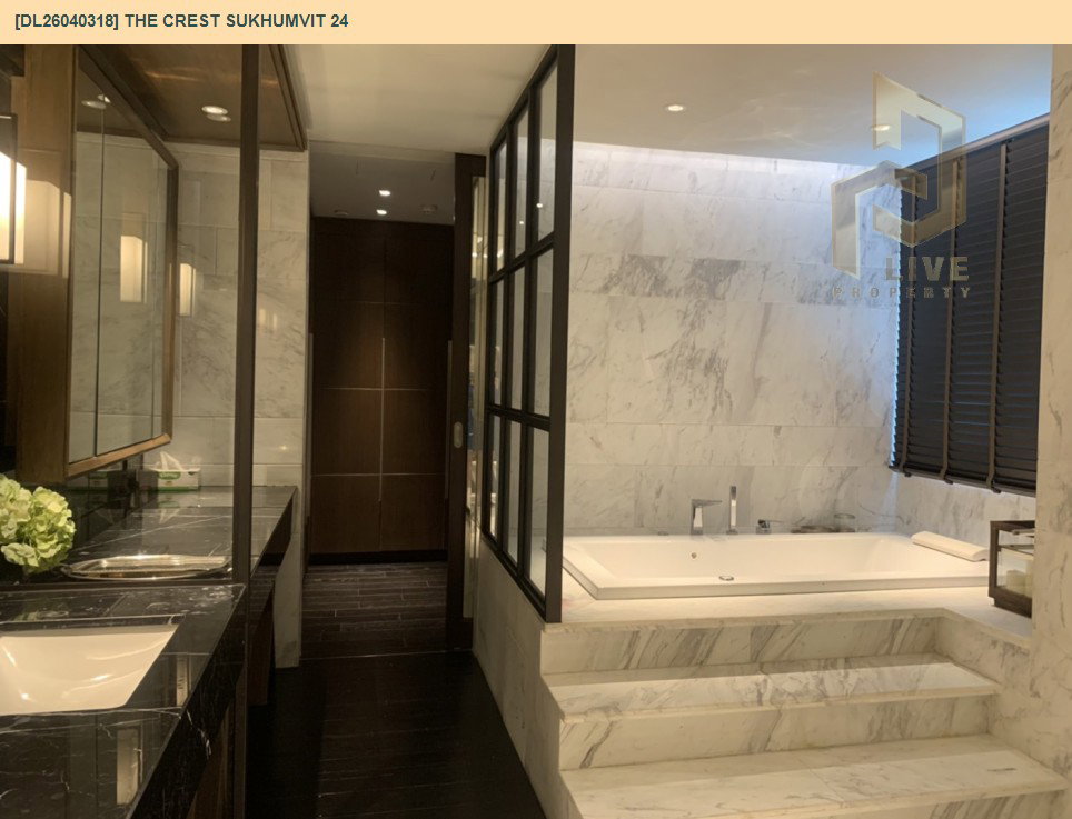 รูป DL26040318 ให้เช่าคอนโด เดอะ เครสท์ สุขุมวิท 24 (The Crest Sukhumvit 24) ใกล้ BTS พร้อมพงษ์ พร้อมเข้าอยู่ โทรด่วน 0656133286 LineID @534wlwof - รูปที่ 10/14