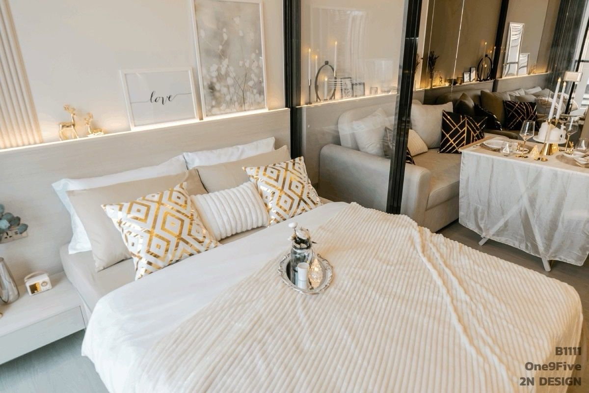 รูป 🔥 งบ 20K ได้อยู่ One9Five อโศก ห้องสวยพร้อมอยู่! - รูปที่ 13/23