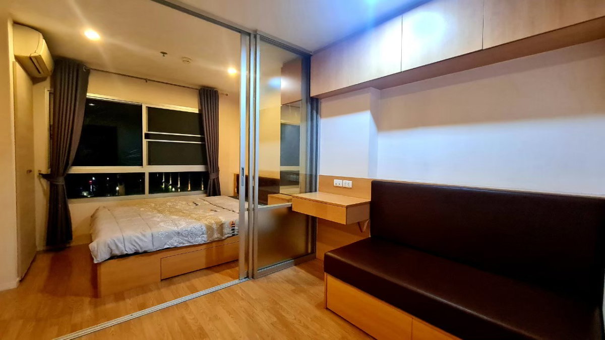 รูป ให้เช่าห้องแต่งพร้อม เฟอร์ครบ วิวสวน ราคาถูก ใกล้ ARL และ MRT สถานีหัวหมาก - รูปที่ 1/9