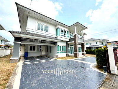 ขายบ้านเดี่ยว : บ้านศุภาลัย พาร์ควิวล์ คีรี- พระยาสัจจา🏠 ขนาดใหญ่สุด (ศุภราช )  บ้านหลังหัวมุม 5 ห้องนอน 5 ห้องน้ำ ที่ดิน 528 ตรว.