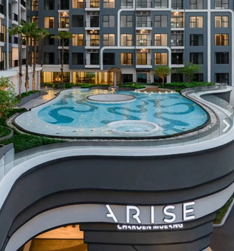 ปล่อยเช่าคอนโดหรูArise Charoen Mueang (อะไรซ์ เจริญเมือง)  #คอนโดใหม่เฟอร์ฯใหม่วิวสระว่ายน้ำ หน้าคอนโดมี 7-11 , Supermarket ,ตลาดทวีโชค 
