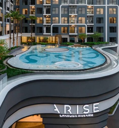 ปล่อยเช่าคอนโดหรูArise Charoen Mueang (อะไรซ์ เจริญเมือง)  #คอนโดใหม่เฟอร์ฯใหม่วิวสระว่ายน้ำ หน้าคอนโดมี 7-11 , Supermarket ,ตลาดทวีโชค 
