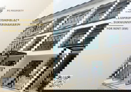 รูปภาพ ทาวน์เฮ้าส์ให้เช่า ✨ Lumpini Townplace Sukhumvit-Srinakarin ✨ 3 ห้องนอน 4 ห้องน้ำ ใกล้ BTS สำโรง ใกล้เมกกะบางนา