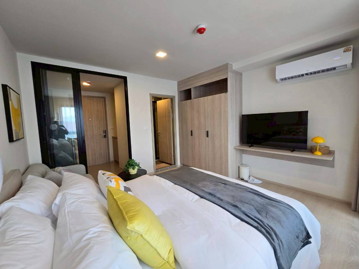 รูป คอนโดใกล้ ม.กรุงเทพ แต่งครบพร้อมอยู่ เริ่มเพียง1.99ล้านบาท D condo vivid ติดต่อฝ่ายขาย 082-224-7953 (นิค) - รูปที่ 3/7