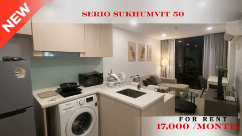 🍀🍀 Fully furnished💝 ให้เช่า📌 เซอริโอ้  (Line: @rent2022) BTS อ่อนนุช พร้อมเข้าอยู่ ราคาดี!!🔖A11134