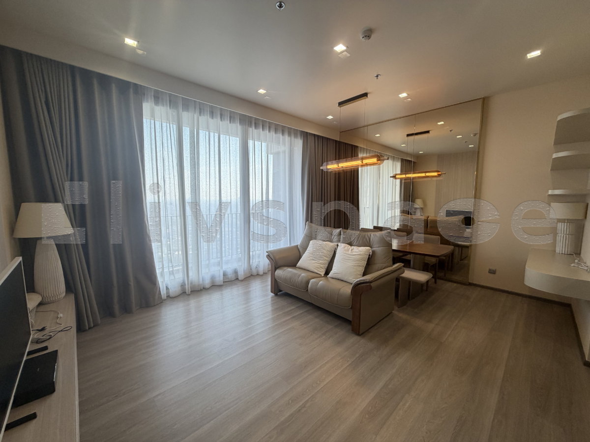 รูป ▚ LI140ツ ให้เช่า: Rhythm Charoenkrung Pavillion 2BR 98sqm. 79K ✨ ห้องไซส์ใหญ่ วิวสวย พร้อมห้องเมดและโซนซักล้างแยก ชั้นสูงทิศไม่ร้อน 🏙️ - รูปที่ 4/13