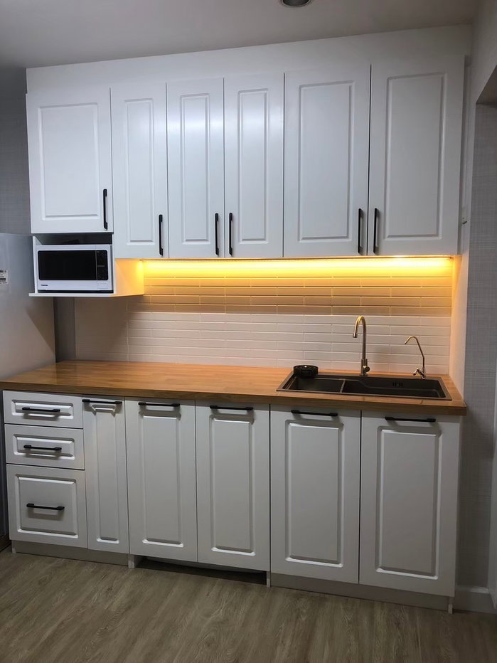 รูป คอนโดให้เช่า ห้องใหม่ แต่งใหม่ วิวสวนมะพร้าวและสะพานพระรามเก้า - รูปที่ 7/8