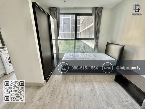 Bestdeal ให้เช่า Studio 22ตรม.ราคา 13,000/เดือนเท่านั้น เฟอร์นิเจอร์และเครื่องใช้ไฟฟ้าครบ “IDEO MOBI RAMA 9” ใกล้MRT และ เซ็นทรัลพระราม 9 เพียง 80 ม.