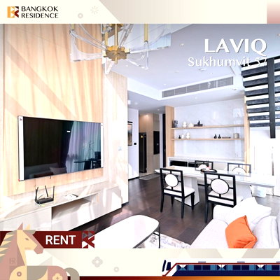 คอนโดให้เช่า :  Rare Duplex Unit 💎 Laviq Sukhumvit 57 near BTS Thonglor, 115K, 2BR, 98 sqm, Stunning Unit 💫 