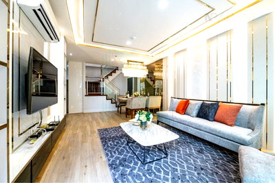 ขายคอนโด : ขายคอนโด เบลล์ แกรนด์ พระราม 9 อาคาร D2 ชั้น 32 Duplex 3 ห้องนอน ขนาด 108 ตรม ใกล้ Central Plaza พระราม 9