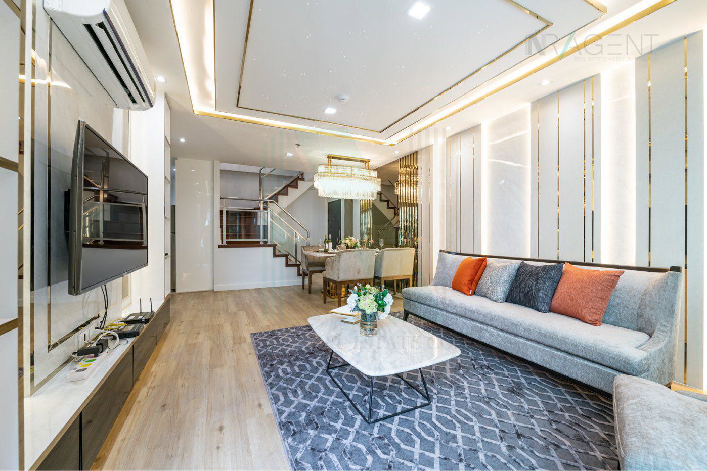 รูป ขายคอนโด เบลล์ แกรนด์ พระราม 9 อาคาร D2 ชั้น 32 Duplex 3 ห้องนอน ขนาด 108 ตรม ใกล้ Central Plaza พระราม 9 - รูปที่ 1/8