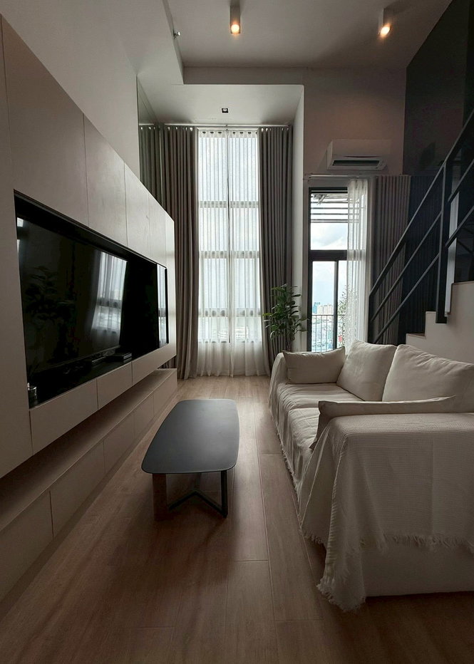รูป IDEO Rama 9–Asoke 🏙️🍙 Duplex ชั้น30ห้องมินิมอลสวย 38 ตร.ม. ✨ ใกล้ MRT พระราม 9 เพียง 400 ม. 🚆 เฟอร์+เครื่องใช้ไฟฟ้าครบ 🛋️ ส่วนกลางครบอยู่สบาย 🔑🍵 - รูปที่ 8/10