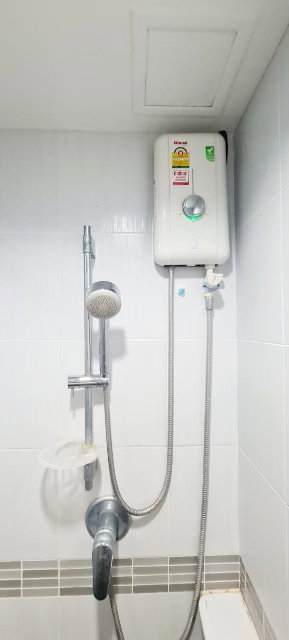 รูป ให้เช่าห้องแต่งพร้อม เฟอร์ครบ ห้องใหญ่ วิวดี ราคาถูก ใกล้ ARL และ MRT สถานีหัวหมาก - รูปที่ 11/12