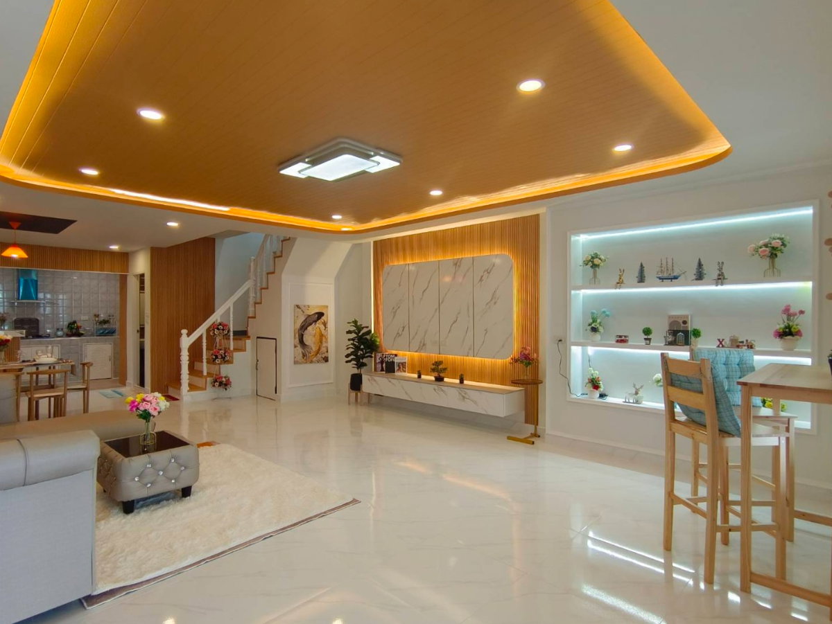 รูป ขายทาวน์เฮ้าส์ รีโนเวทใหม่ เค.ซี.3 หทัยราษฎร์39 เนื้อที่ 22.5 ตร.ว. 3 นอน 2 น้ำ ใกล้ทางด่วนจตุโชติ แฟชั่นไอส์แลนด์ ฟรีโอน พร้อมอยู่ - รูปที่ 2/31