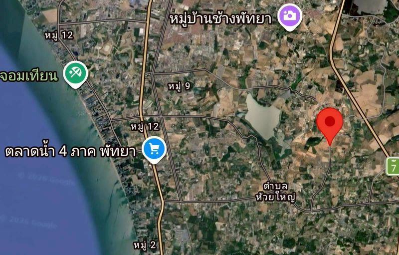 รูป ขายที่ดินสวย ห้วยใหญ่ บางละมุง ใกล้พัทยา พร้อมพัฒนา  - รูปที่ 14/14