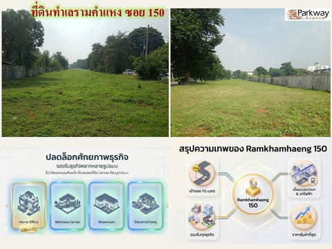 ขายที่ดินติดถนนรามคำแหง ซอย150
