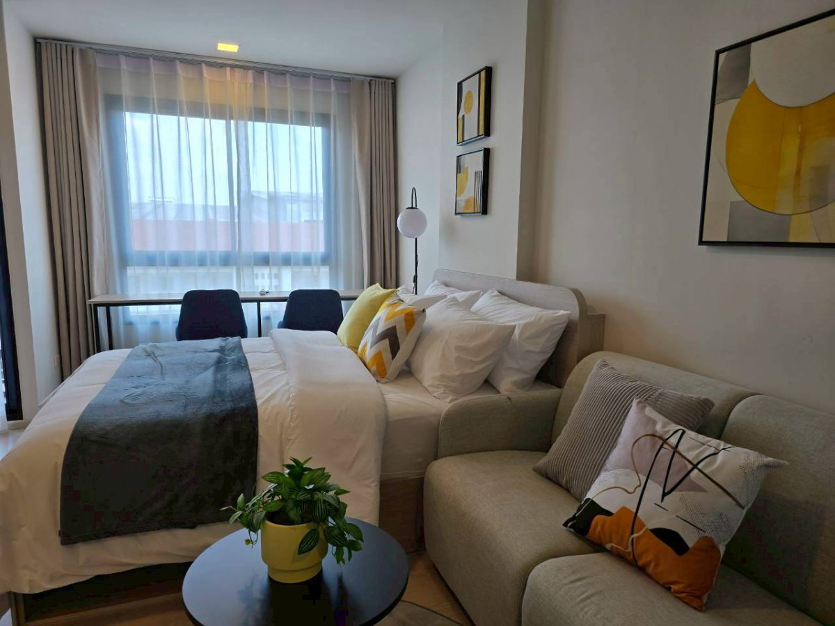 รูป คอนโดใกล้ ม.กรุงเทพ แต่งครบพร้อมอยู่ เริ่มเพียง1.99ล้านบาท D condo vivid ติดต่อฝ่ายขาย 082-224-7953 (นิค) - รูปที่ 1/7