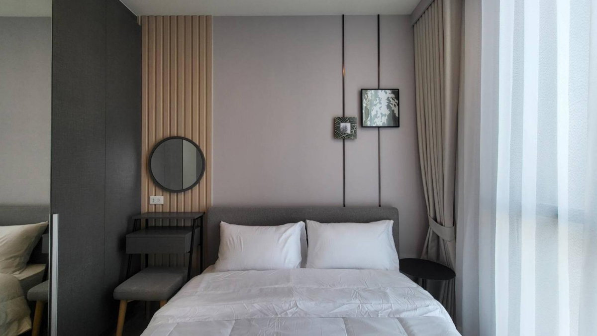 รูป ให้เช่า ✨Nue District Rama 9 ✨ 2 ห้องนอน ขนาด 34.8 ตรม เครื่องใช้ไฟฟ้าครบพร้อมเข้าอยู่ 😍💕ใกล้เซนทรัลพระราม 9 และ MRT พระราม 9 🛍️🚆 - รูปที่ 3/4