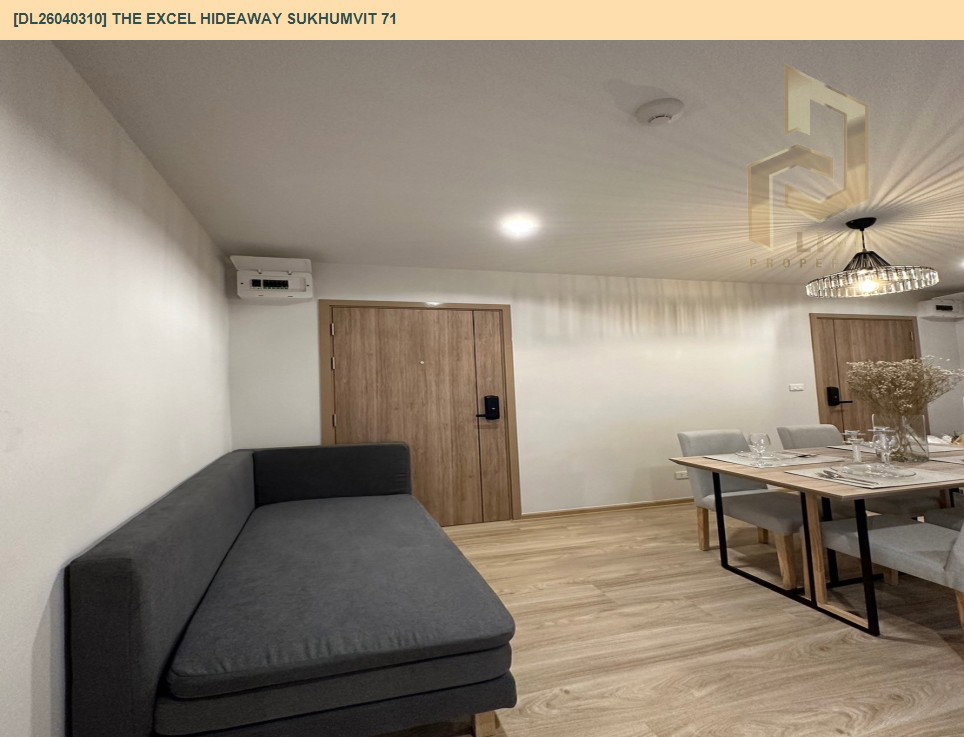 รูป DL26040310 ให้เช่าคอนโด ดิ เอ็กเซล ไฮด์ อะเวย์ สุขุมวิท 71 (The Excel Hideaway Sukhumvit 71) ใกล้ BTS อ่อนนุช พร้อมเข้าอยู่ โทรด่วน 0800343450 LineID @655ebbvc - รูปที่ 3/6
