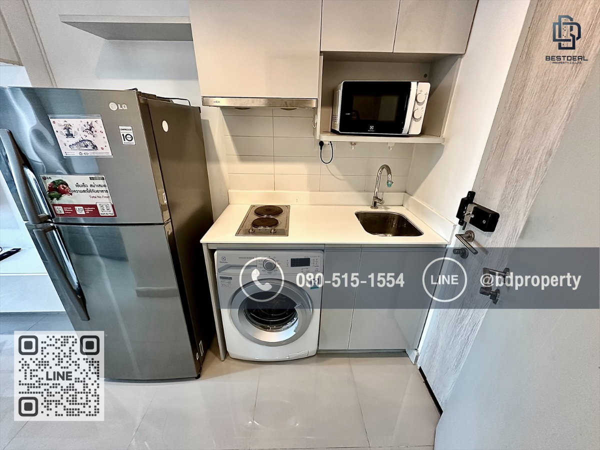 รูป Bestdeal ให้เช่า Studio 22ตรม.ราคา 13,000/เดือนเท่านั้น เฟอร์นิเจอร์และเครื่องใช้ไฟฟ้าครบ “IDEO MOBI RAMA 9” ใกล้MRT และ เซ็นทรัลพระราม 9 เพียง 80 ม. - รูปที่ 7/10