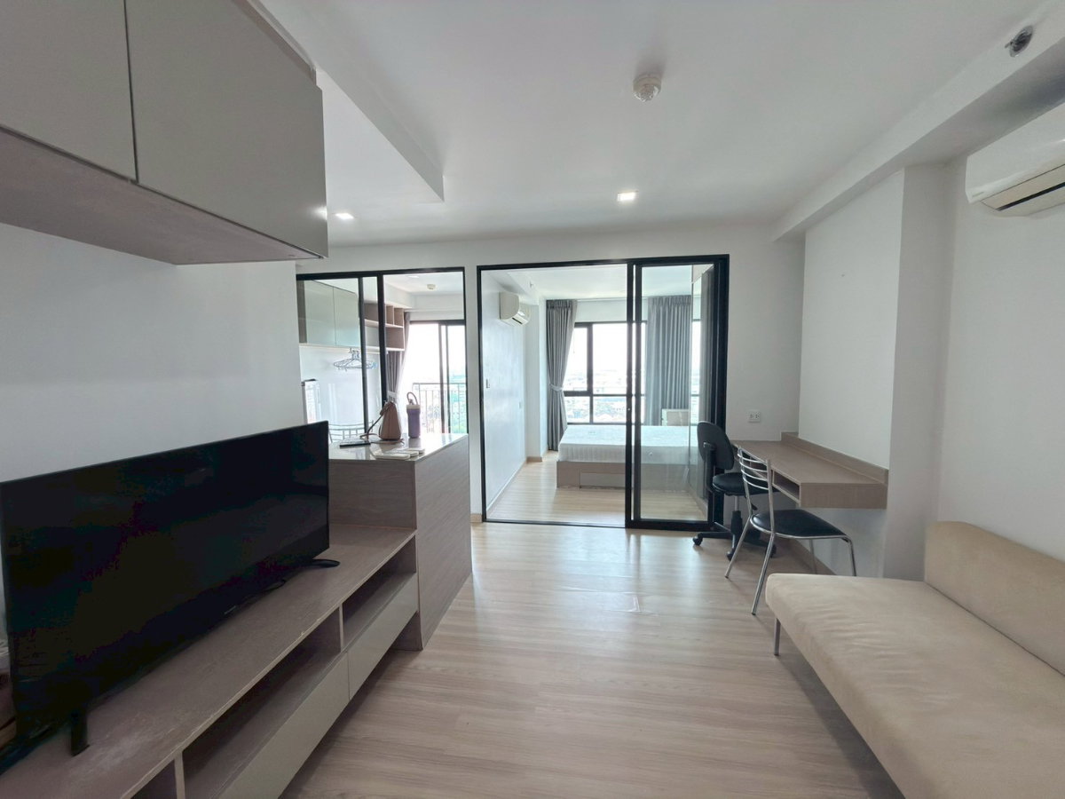 รูป ให้เช่าคอนโด ไนท์บริดจ์ สกายซิตี้ สะพานใหม่ ติดBTSสายหยุด พร้อมเฟอร์นิเจอร์ และเครื่องใช้ไฟฟ้า ขนาด 34.5 ตร.ม. 12,000/เดือน - รูปที่ 1/11