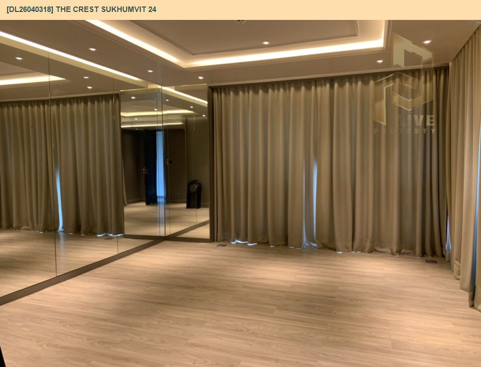 รูป DL26040318 ให้เช่าคอนโด เดอะ เครสท์ สุขุมวิท 24 (The Crest Sukhumvit 24) ใกล้ BTS พร้อมพงษ์ พร้อมเข้าอยู่ โทรด่วน 0656133286 LineID @534wlwof - รูปที่ 12/14